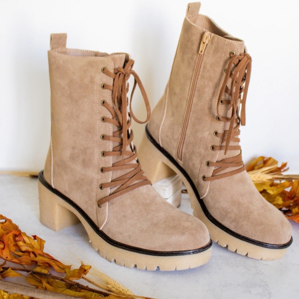 Mi.iM Jamie Military Suede Lace-Up Boot